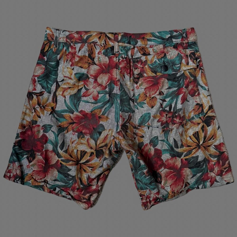 Naked & Famous Rare Floral Slim Shorts Mens Size Small EUC - Picture 6 of 7